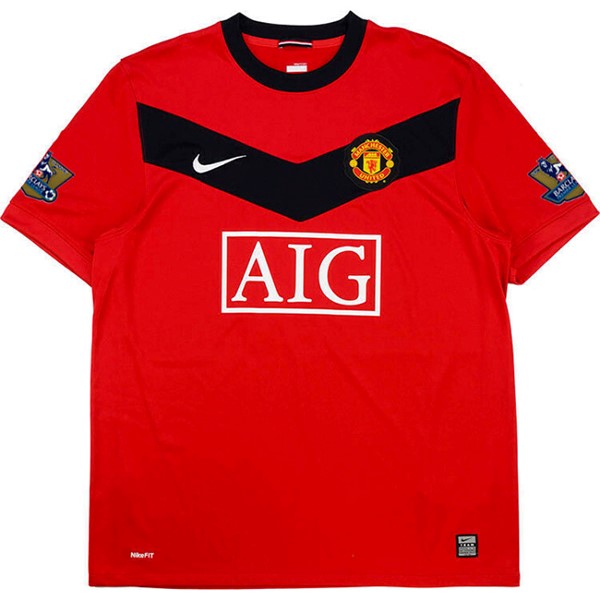 Tailandia Camiseta Manchester United 1ª Kit Retro 2009 2010 Rojo